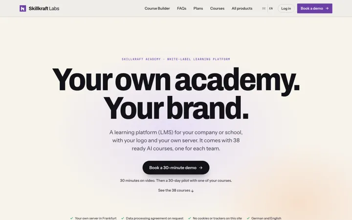 Der Course Builder von Skillkraft in der Academy